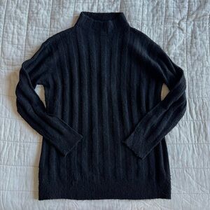 Mango black striped comfy sweater Medium